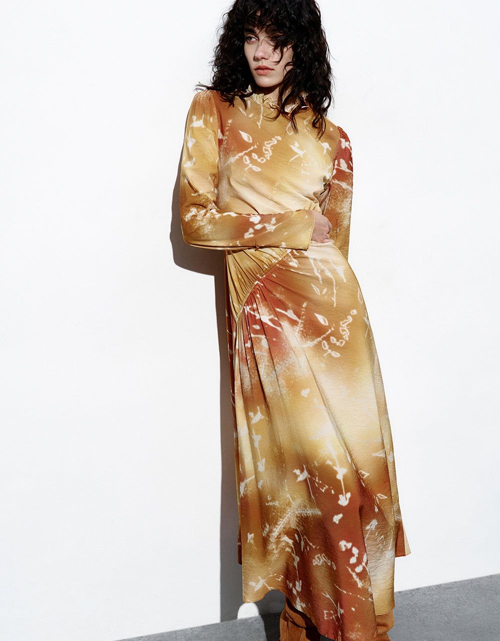 Printed Crew Neck A-Line Dress sold by Urban Revivo product image thumbnail 3