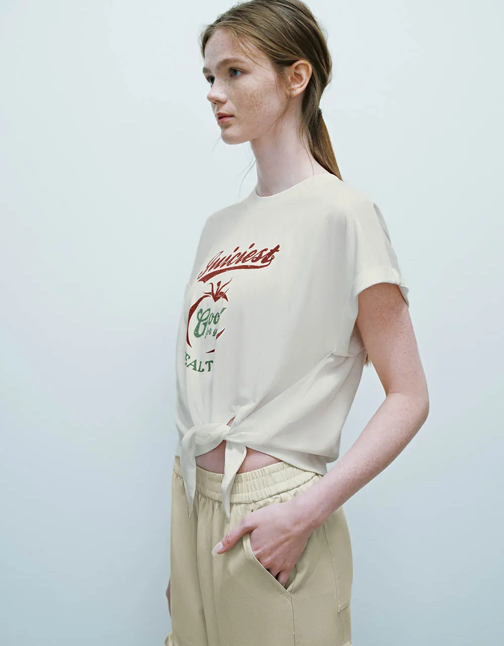 Printed Crew Neck T-Shirt sold by Urban Revivo product image thumbnail 3