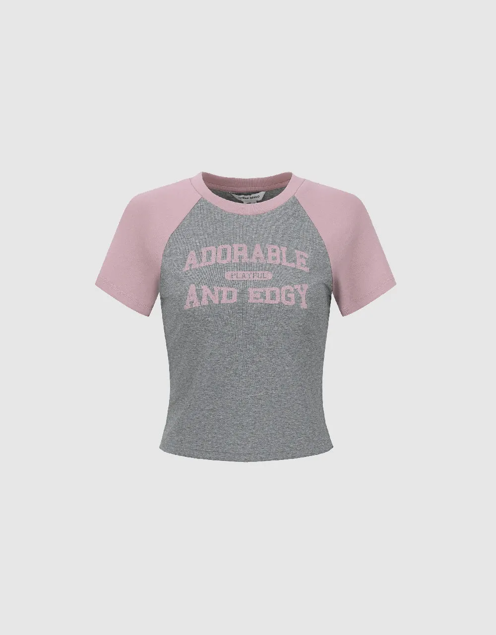 Letter Printed Crew Neck T-Shirt sold by Urban Revivo product image thumbnail 2