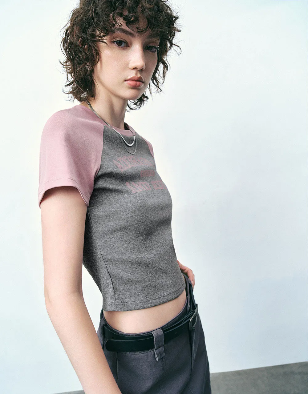 Letter Printed Crew Neck T-Shirt sold by Urban Revivo product image thumbnail 3