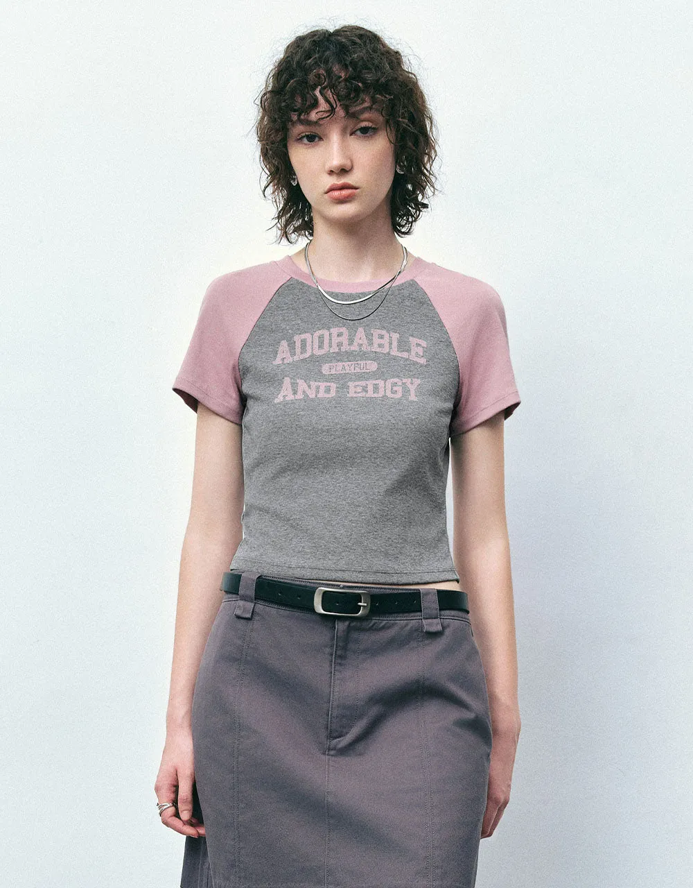 Letter Printed Crew Neck T-Shirt sold by Urban Revivo