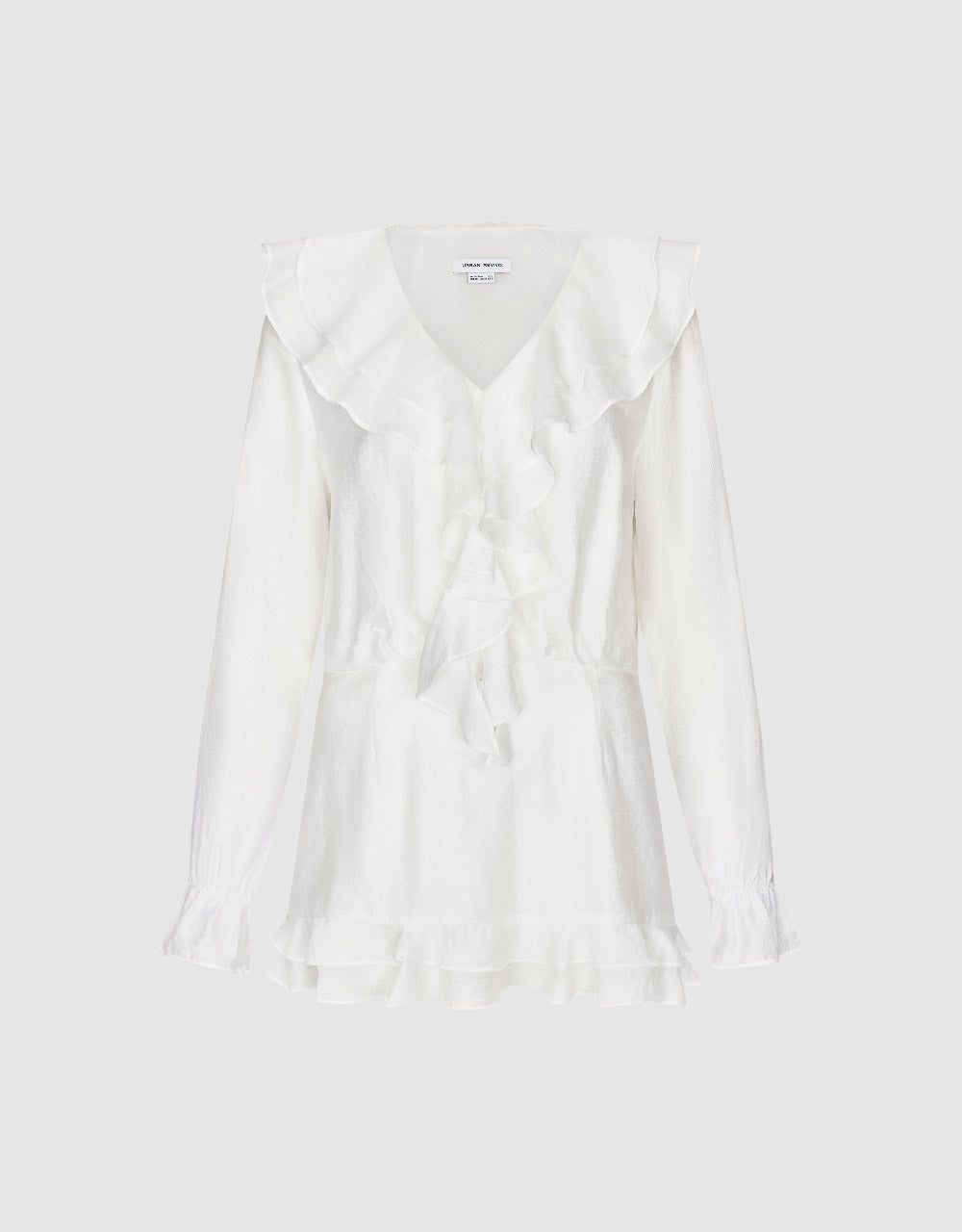 Ruffle V-Neck Skater Dress sold by Urban Revivo product image thumbnail 2