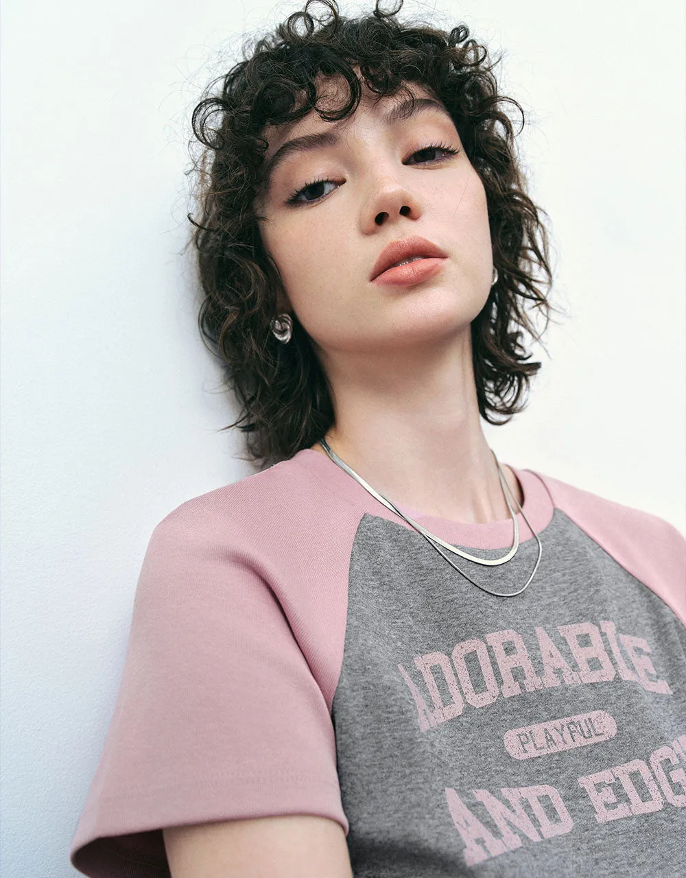 Letter Printed Crew Neck T-Shirt sold by Urban Revivo product image thumbnail 4