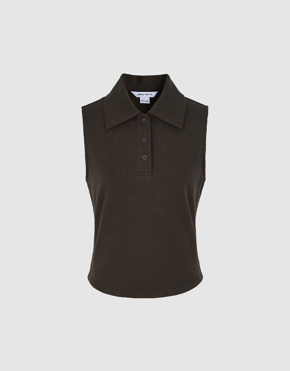 Skinny Vest With Polo Collar sold by Urban Revivo product image thumbnail 2