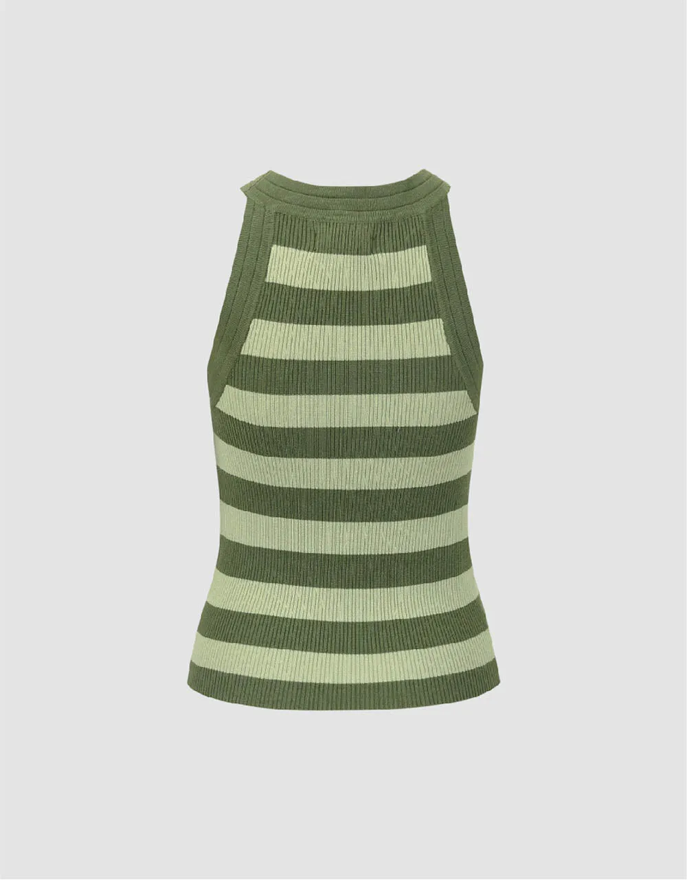 Striped Crew Neck Knitted Tank Top sold by Urban Revivo product image thumbnail 5