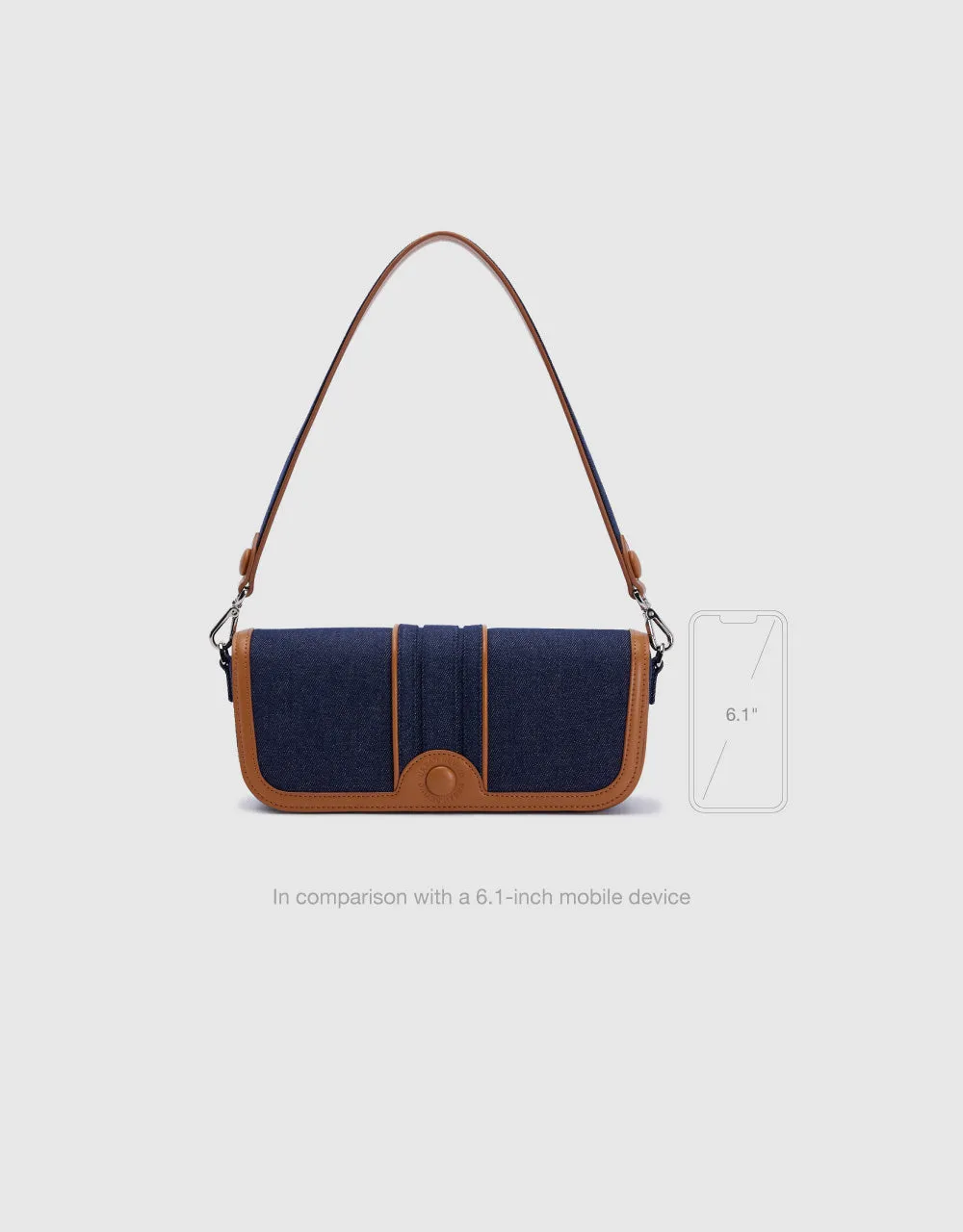 Contrast Fabric Shoulder Bag sold by Urban Revivo product image thumbnail 3