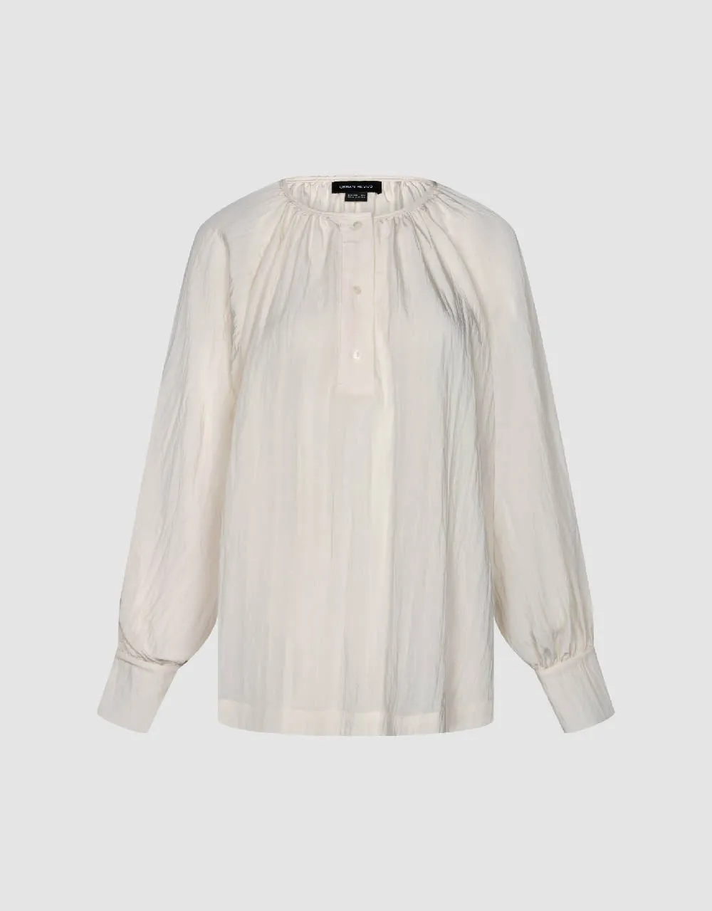 Raglan Sleeve Crew Neck Overhead Shirt sold by Urban Revivo product image thumbnail 2