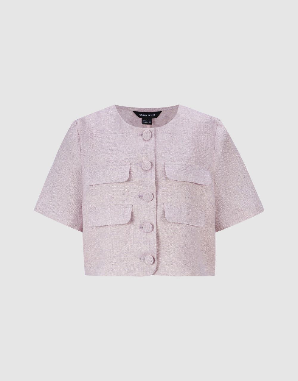 Short Sleeve Tweed Jacket sold by Urban Revivo product image thumbnail 2