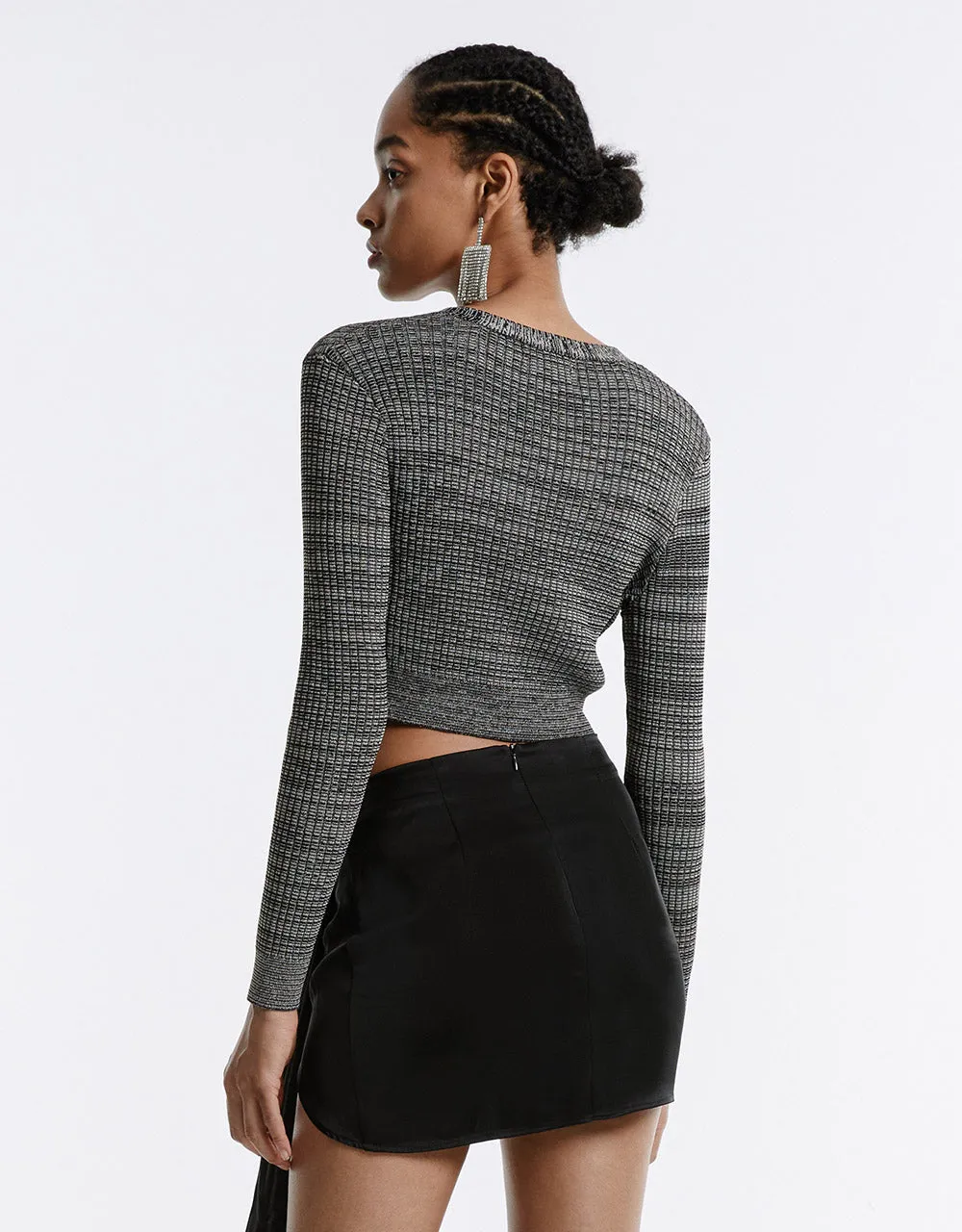 Cropped Printed Cardigan sold by Urban Revivo product image thumbnail 5