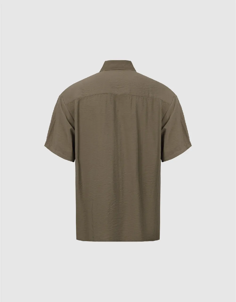 Button Up Loose A-Line Shirt sold by Urban Revivo product image thumbnail 5