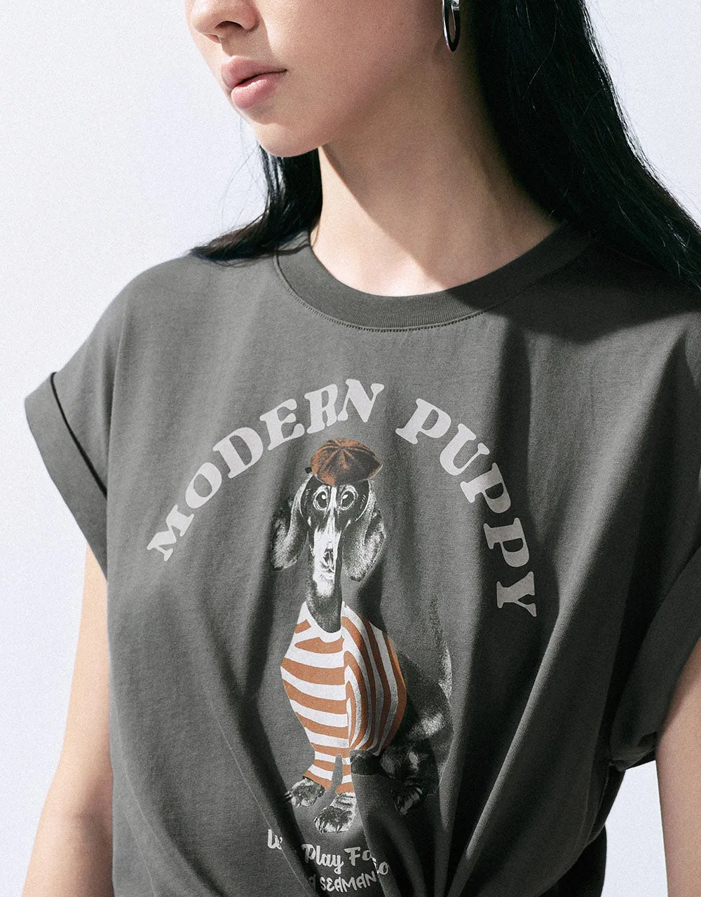 Printed Crew Neck T-Shirt sold by Urban Revivo product image thumbnail 4