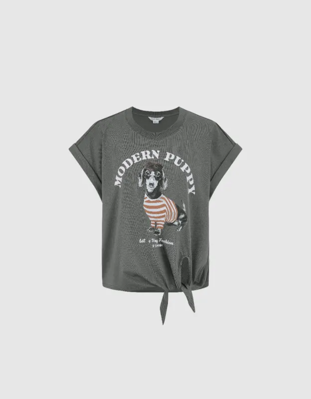 Printed Crew Neck T-Shirt sold by Urban Revivo