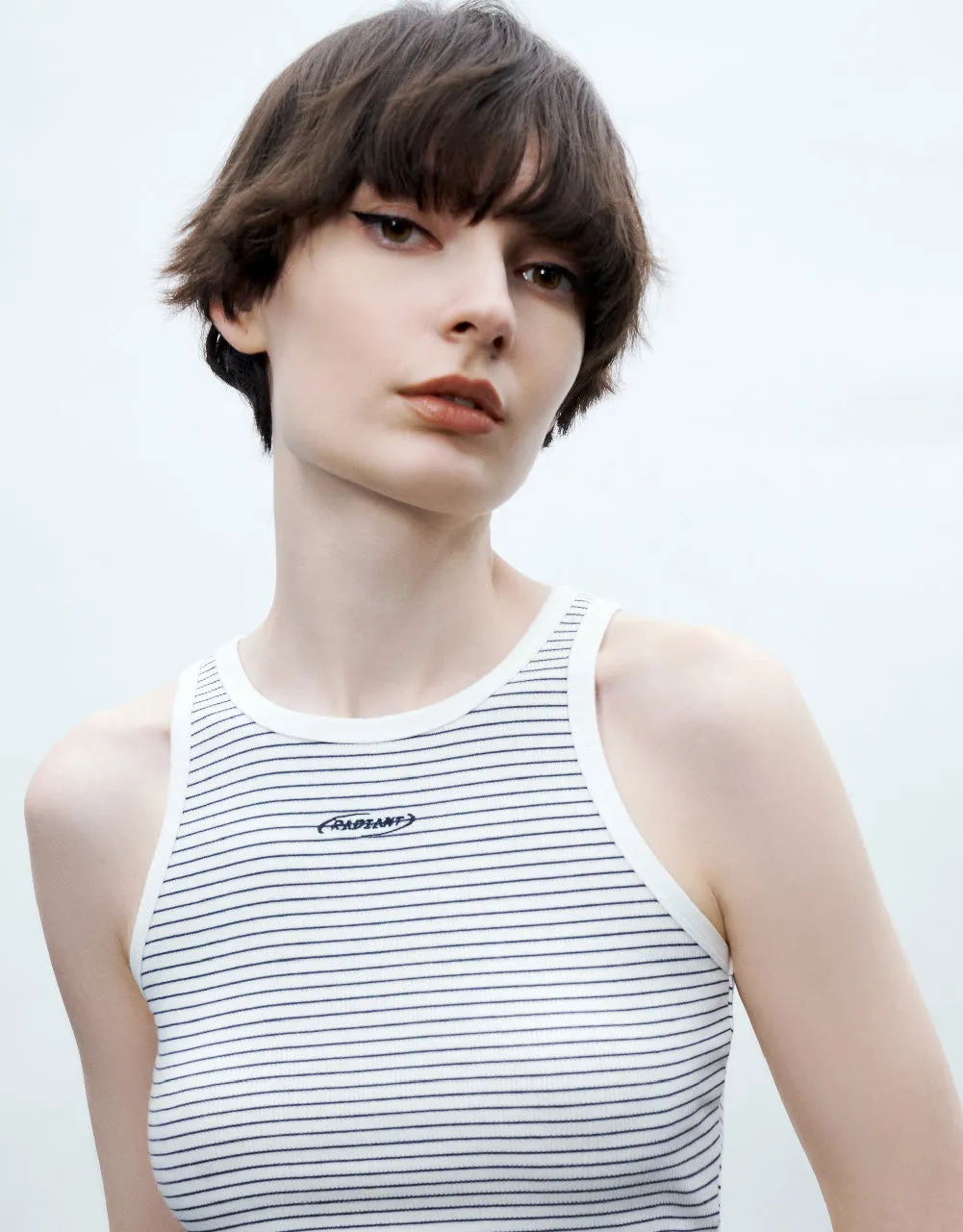 Racer Striped Knitted Tank Top sold by Urban Revivo product image thumbnail 5