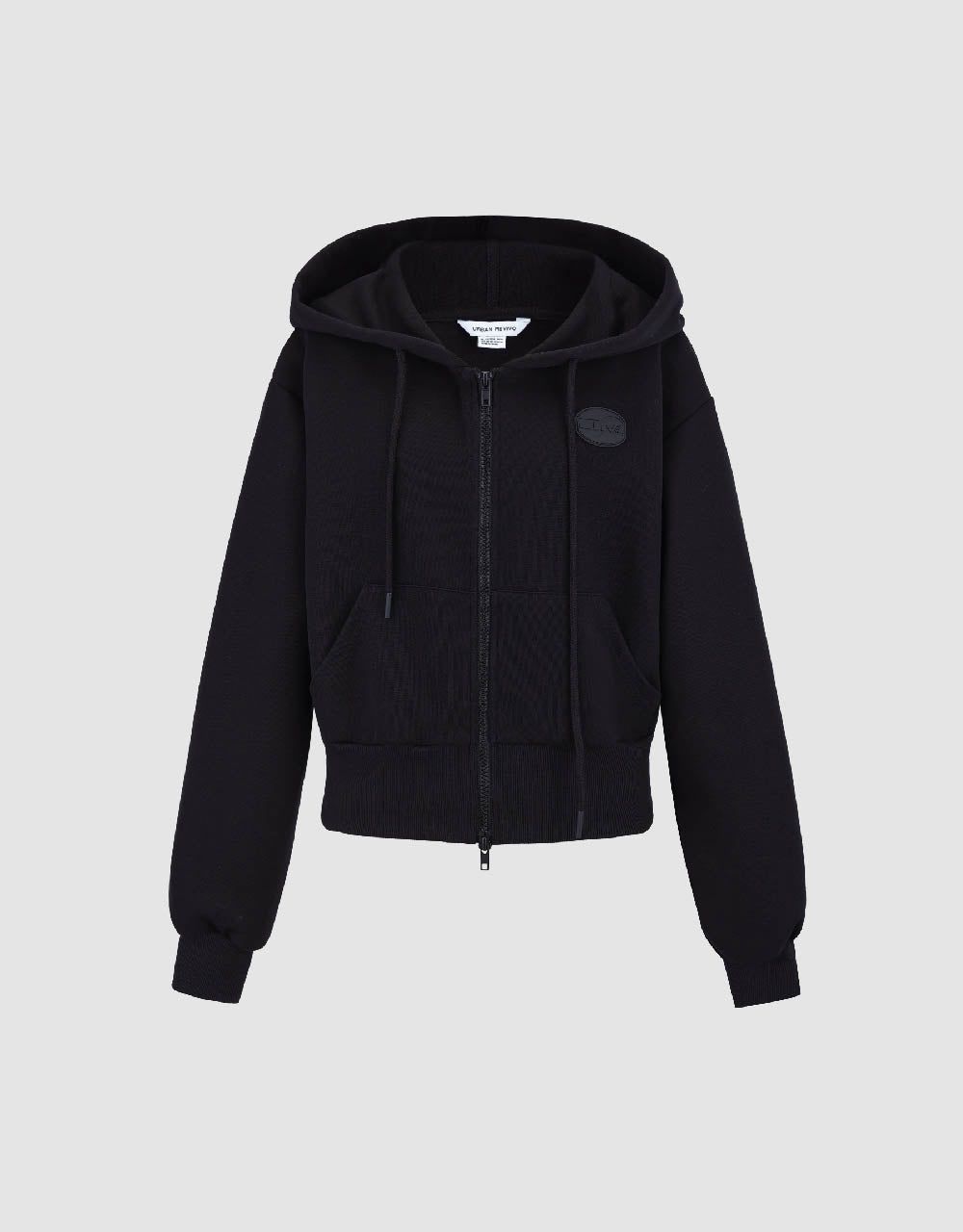 Zipper Front Hooded Knitted Jacket sold by Urban Revivo product image thumbnail 2
