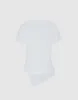 Asymmetrical Hem T-Shirt sold by Urban Revivo