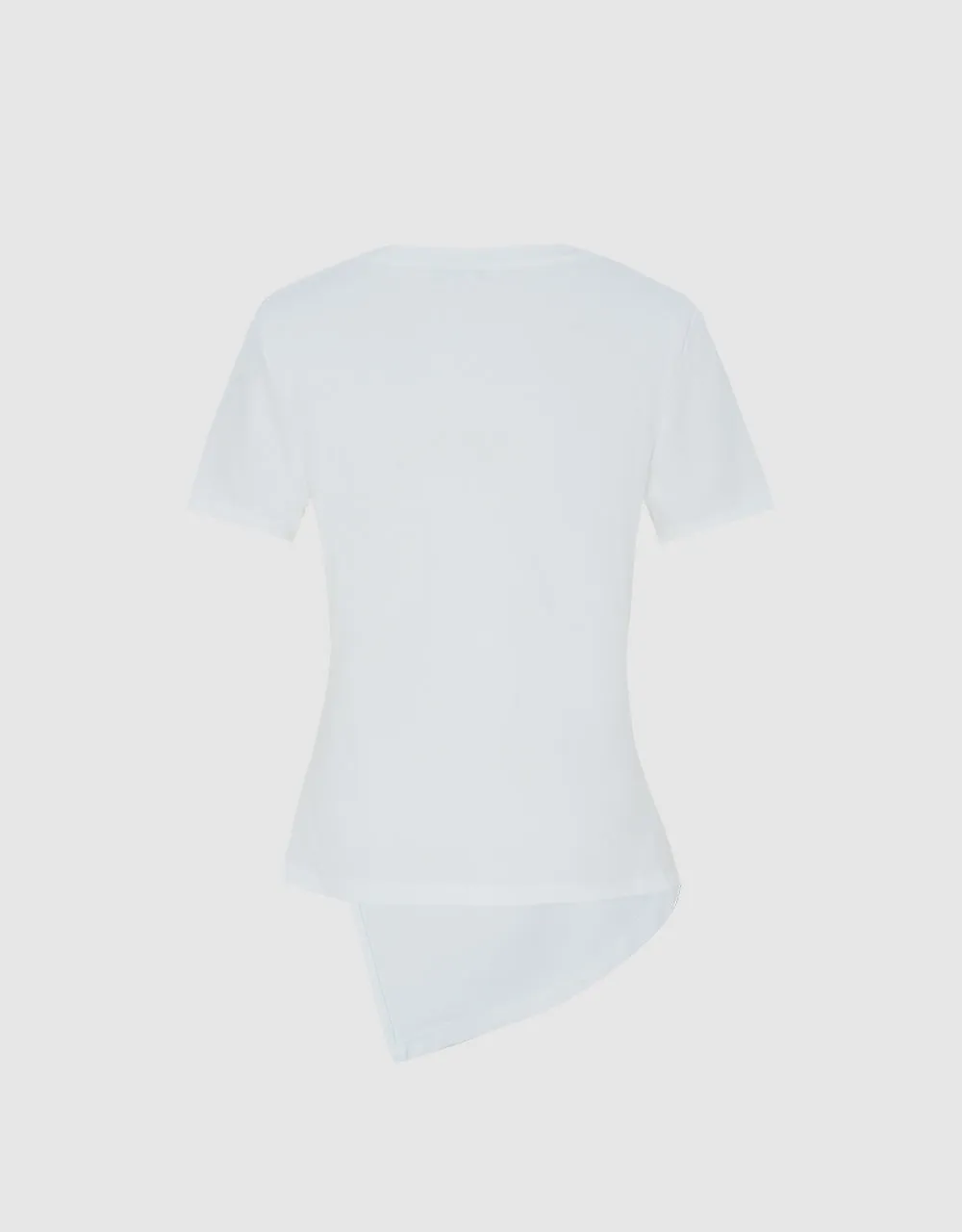 Asymmetrical Hem T-Shirt sold by Urban Revivo product image thumbnail 4