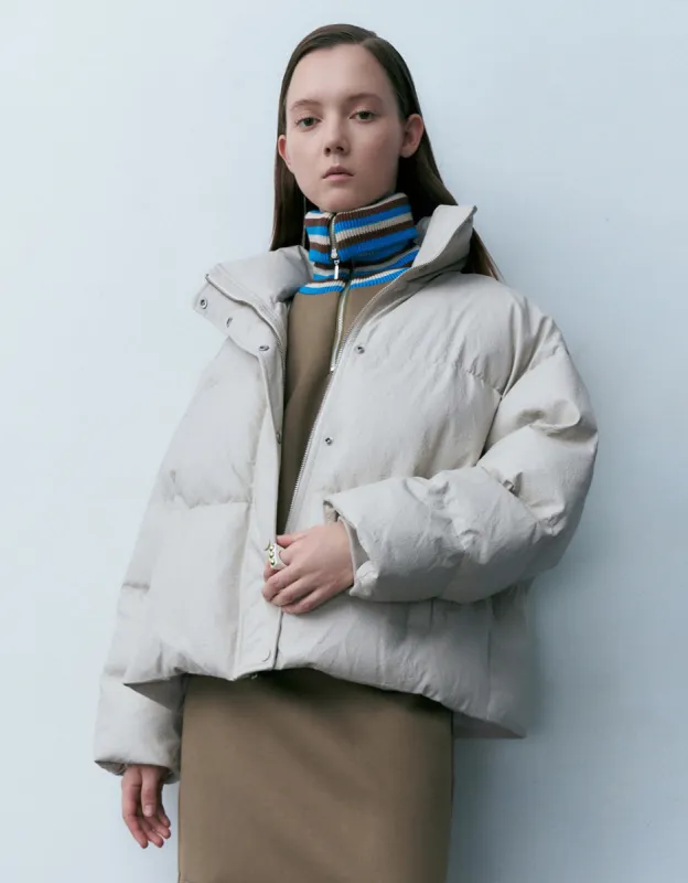 Stand Collar Straight Down Jacket sold by Urban Revivo