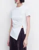 Asymmetrical Hem T-Shirt sold by Urban Revivo