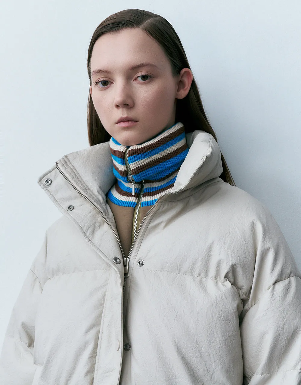 Stand Collar Straight Down Jacket sold by Urban Revivo product image thumbnail 5