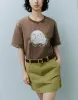 Crew Neck Loose T-Shirt sold by Urban Revivo