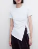 Asymmetrical Hem T-Shirt sold by Urban Revivo