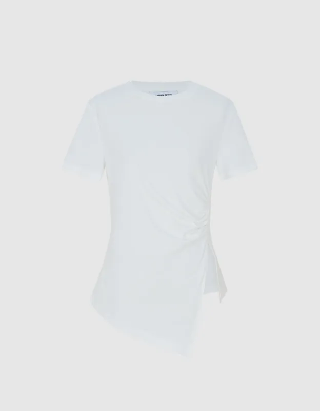 Asymmetrical Hem T-Shirt sold by Urban Revivo