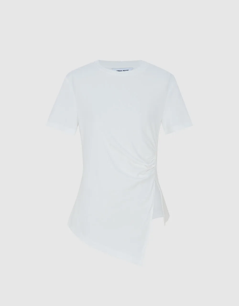 Asymmetrical Hem T-Shirt sold by Urban Revivo