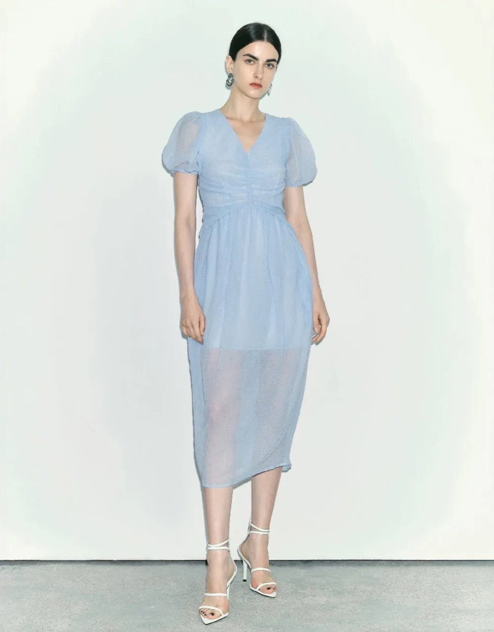 V-Neck Skater Dress sold by Urban Revivo