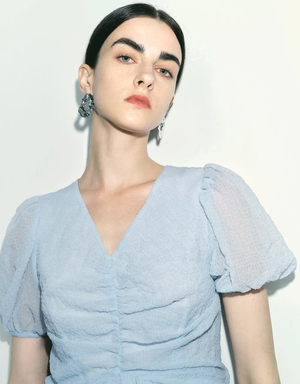 V-Neck Skater Dress sold by Urban Revivo product image thumbnail 5