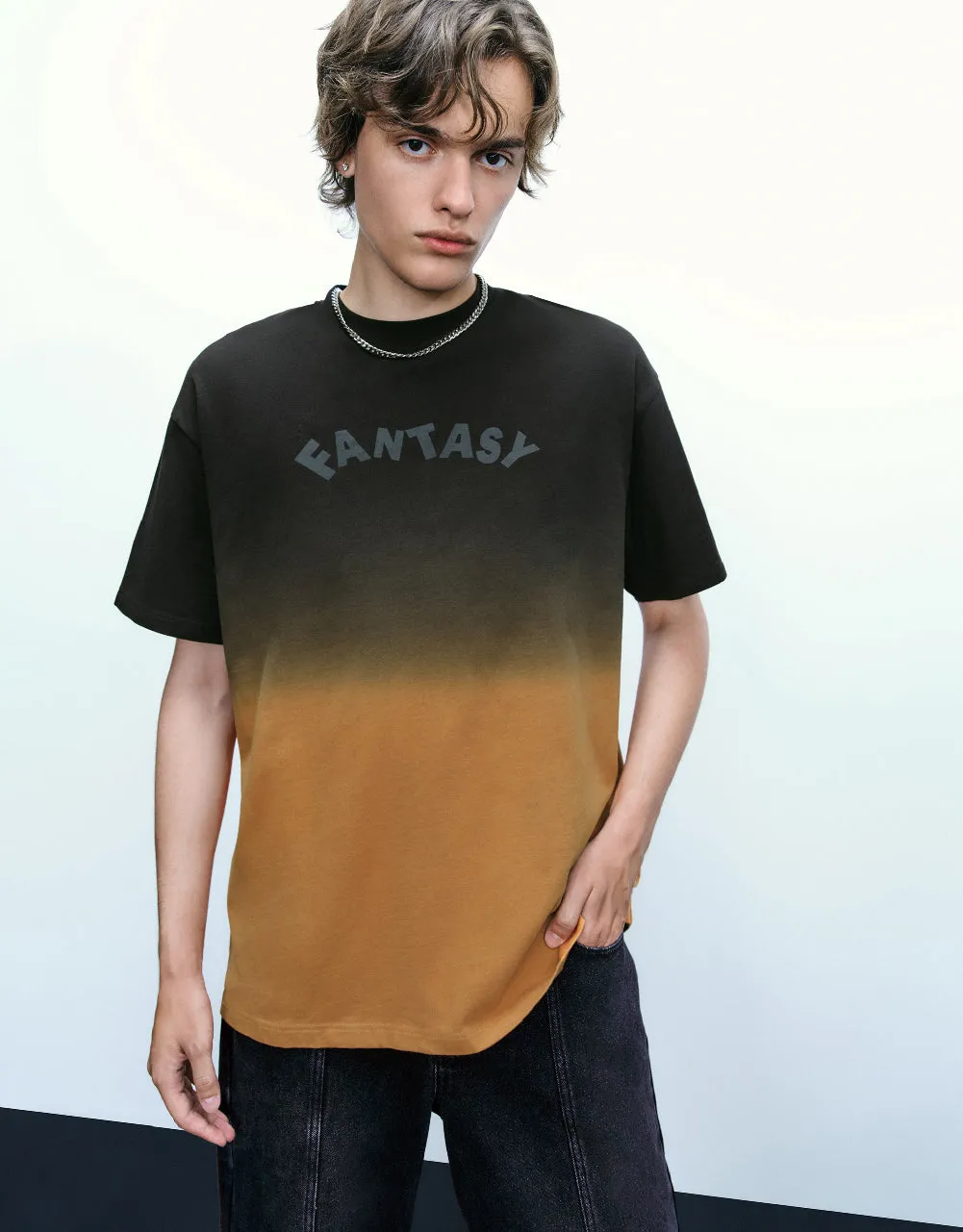 Letter Printed Crew Neck T-Shirt sold by Urban Revivo product image thumbnail 3