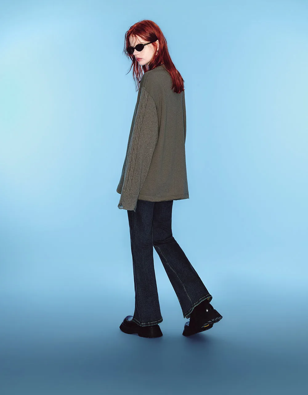 Ripped Loose Knitted T-Shirt sold by Urban Revivo product image thumbnail 5