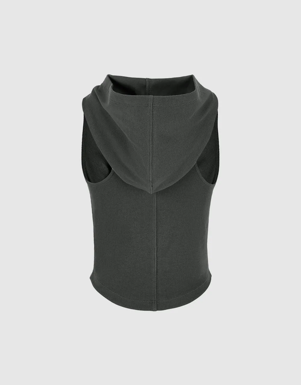 Printed Hooded Tank Top sold by Urban Revivo product image thumbnail 5