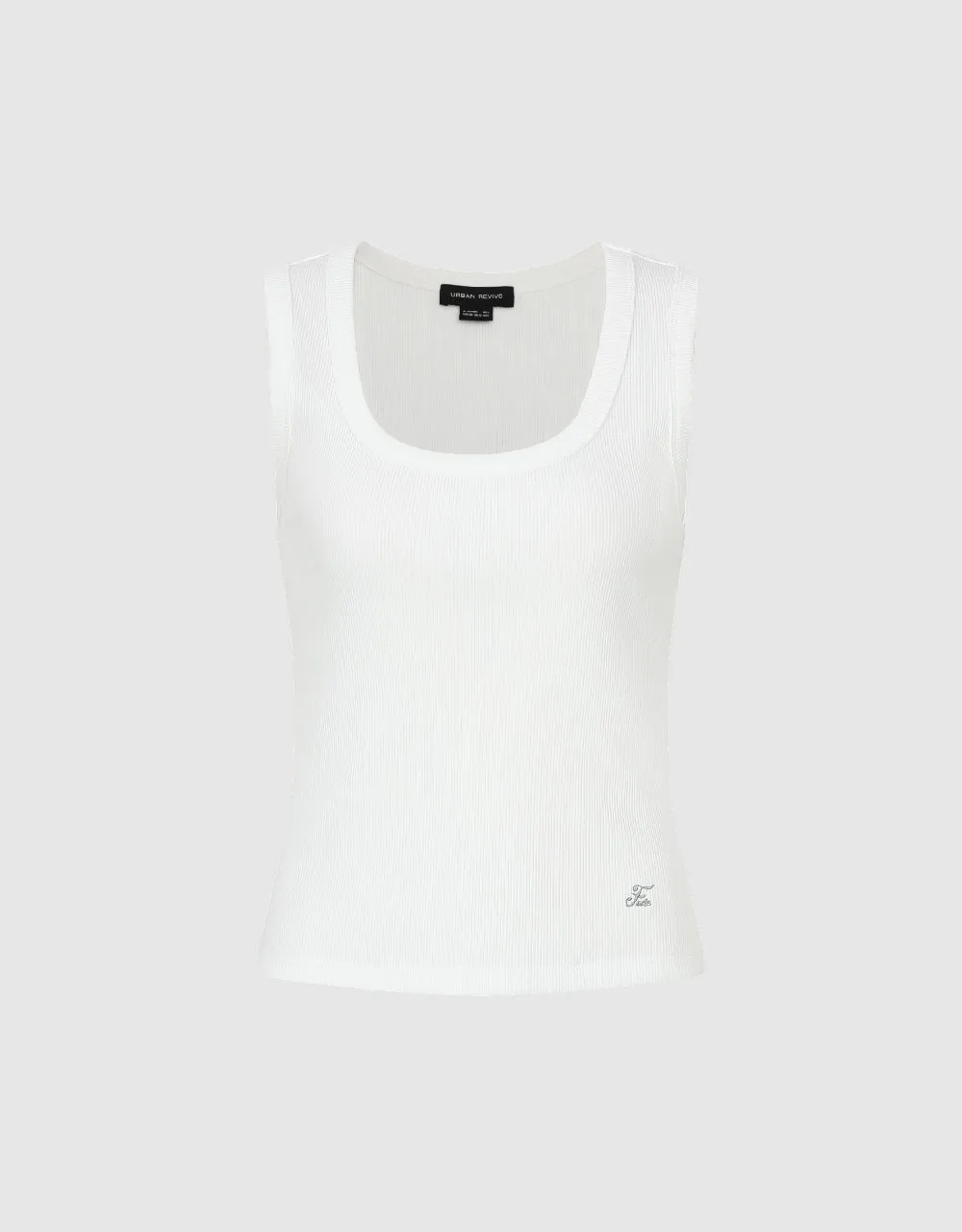 U Neck Skinny Tank Top sold by Urban Revivo product image thumbnail 2