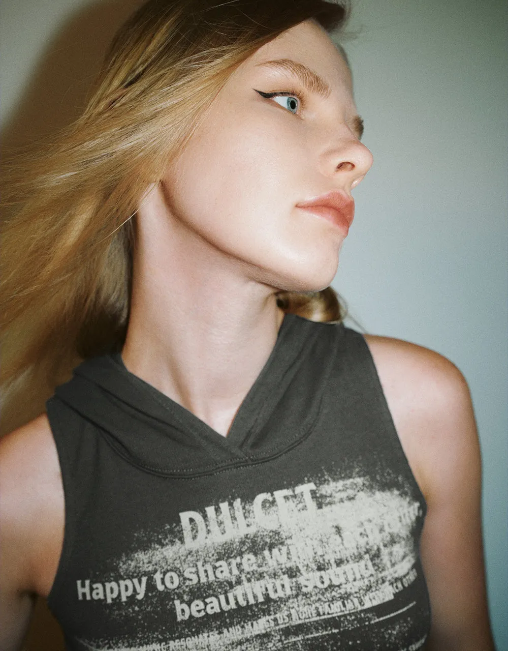 Printed Hooded Tank Top sold by Urban Revivo product image thumbnail 4