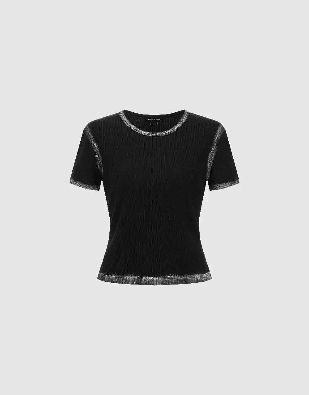 Crew Neck Knitted T-Shirt sold by Urban Revivo product image thumbnail 2