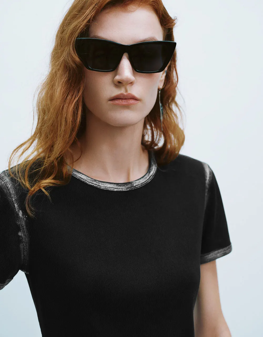 Crew Neck Knitted T-Shirt sold by Urban Revivo product image thumbnail 4