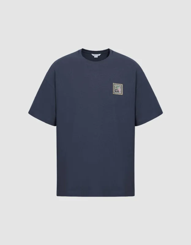 Crew Neck Straight T-Shirt sold by Urban Revivo
