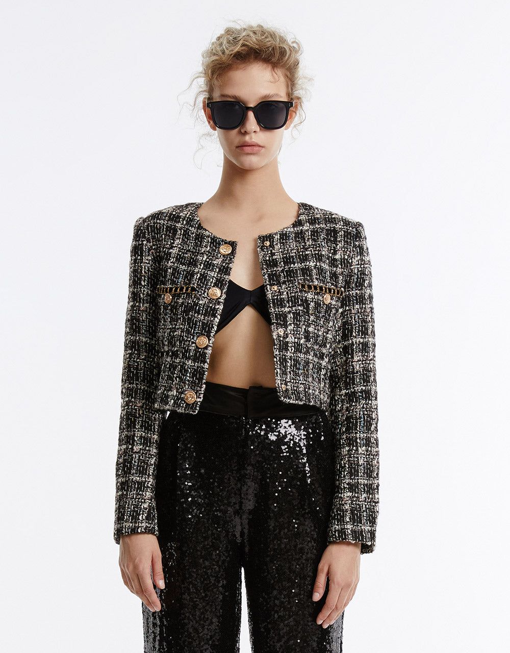 Tweed Button Up Jacket sold by Urban Revivo product image thumbnail 3