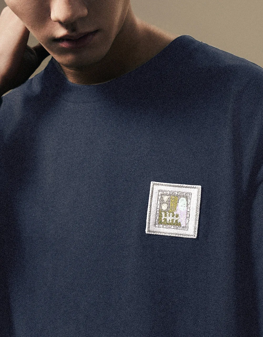 Crew Neck Straight T-Shirt sold by Urban Revivo product image thumbnail 4