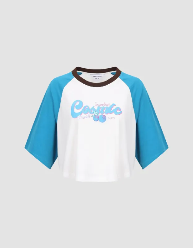 Raglan Sleeve Crew Neck Regular T-Shirts sold by Urban Revivo