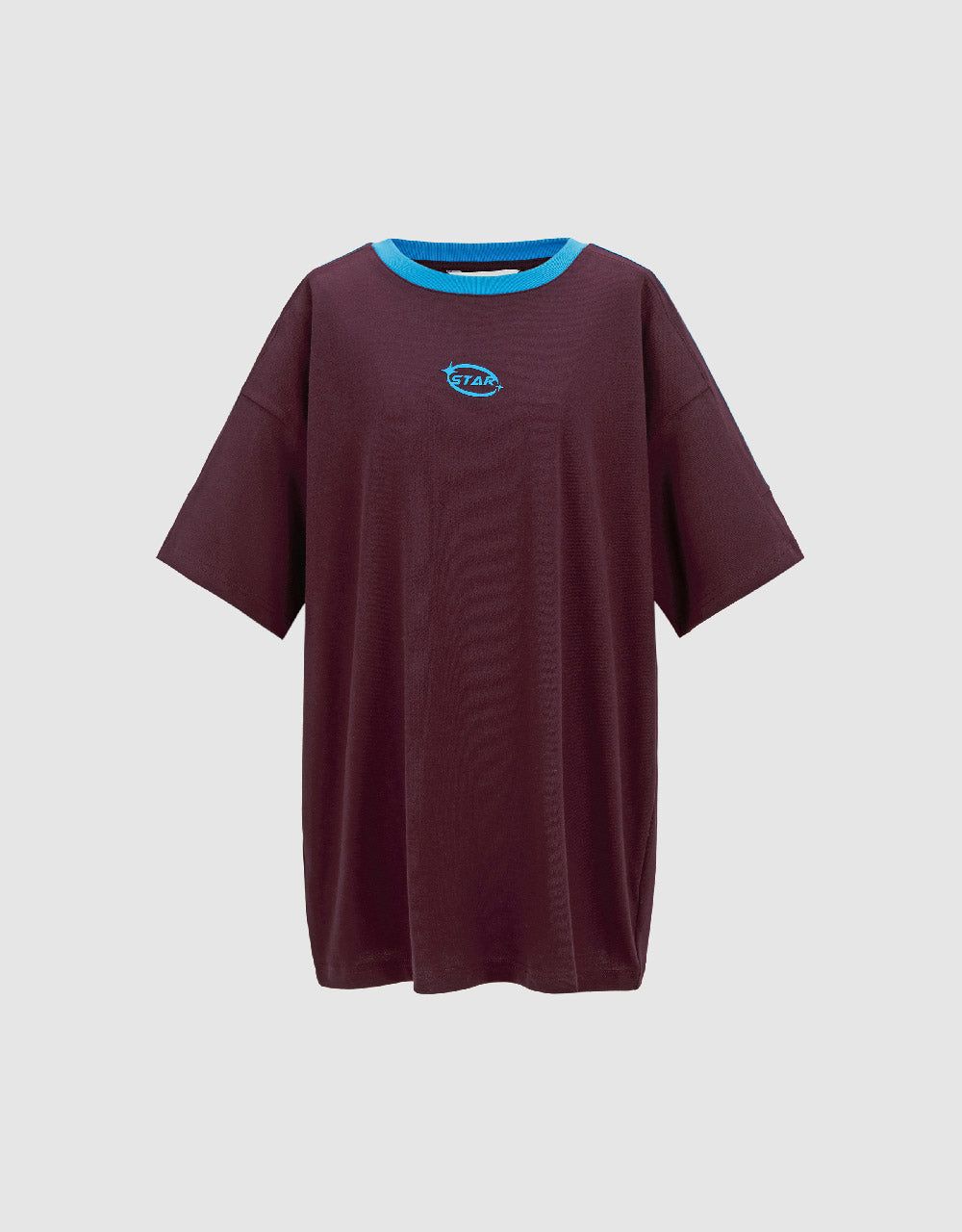 Raglan Sleeve Crew Neck Loose T-Shirt sold by Urban Revivo