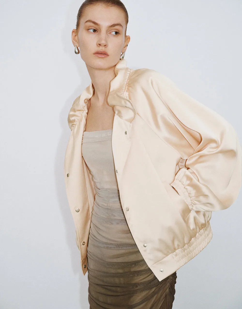 Raglan Sleeve Balloon Jacket sold by Urban Revivo product image thumbnail 3