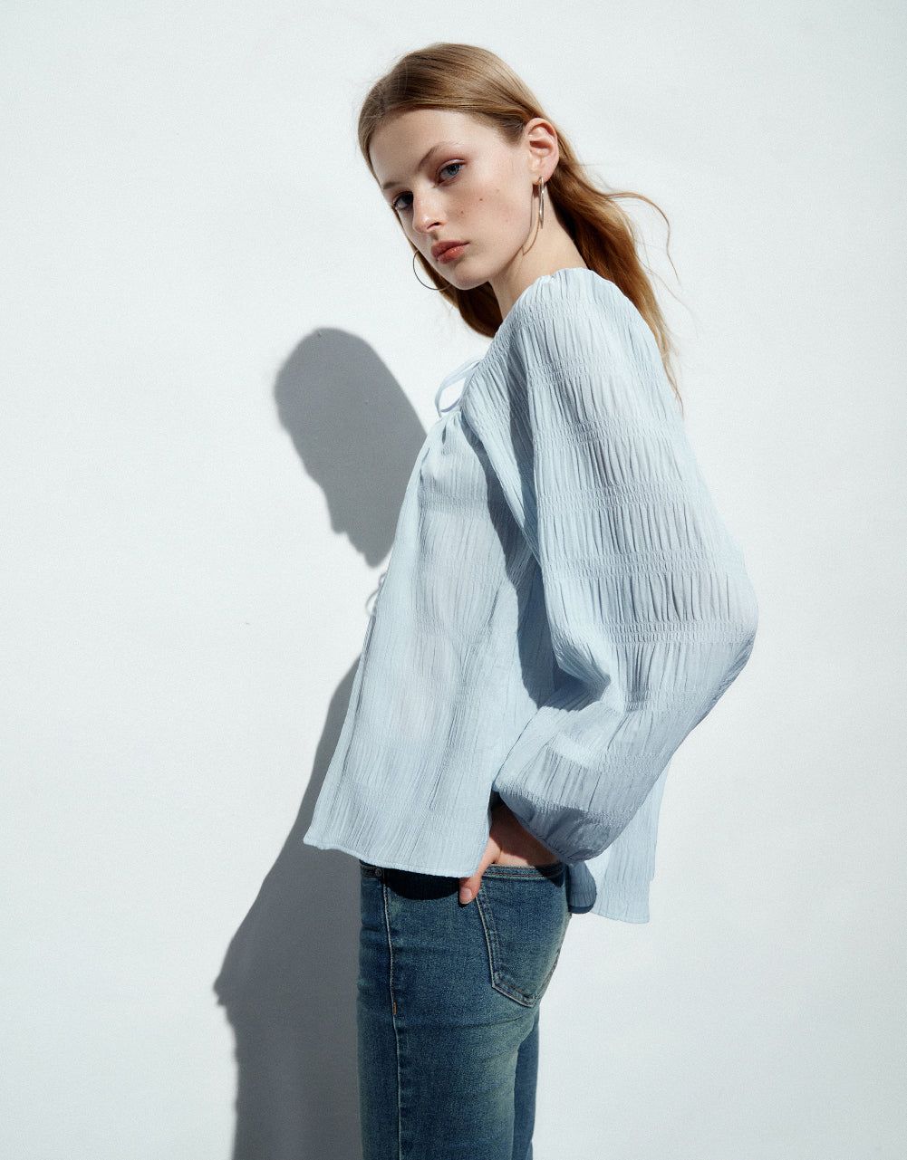 Textured Crew Neck Overhead Shirt sold by Urban Revivo product image thumbnail 3