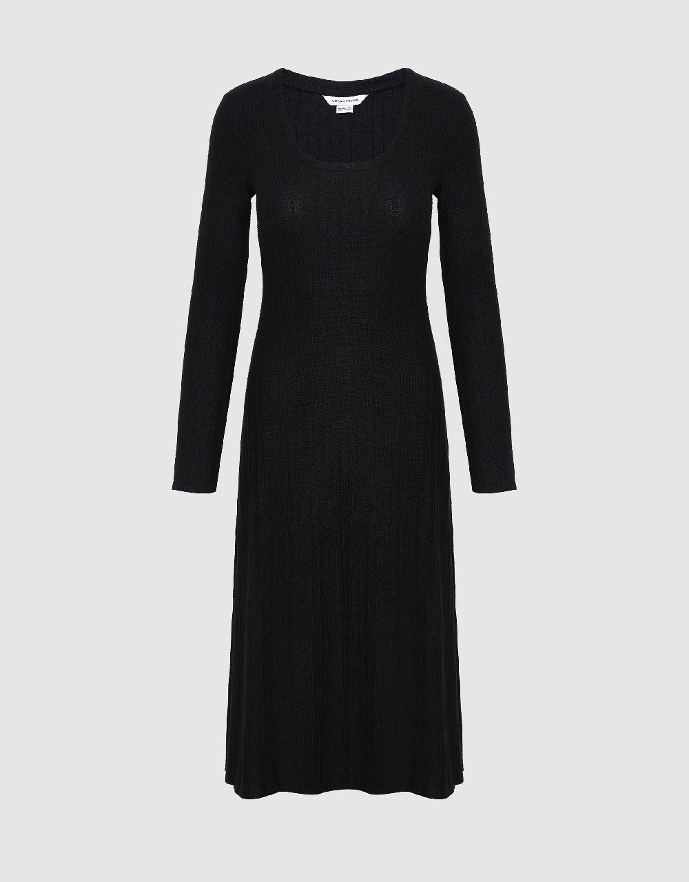 Drop Shoulder Sleeve U Neck Skater Dress sold by Urban Revivo product image thumbnail 2