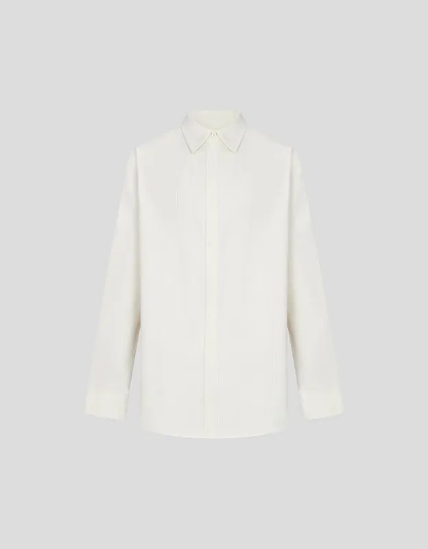 Button Up Straight Loose Shirt sold by Urban Revivo