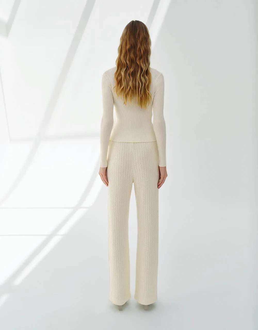 Elastic Waist Wide-Leg Pants sold by Urban Revivo product image thumbnail 5