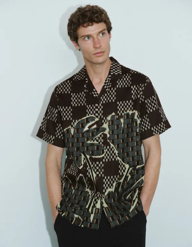 Printed Loose Shirt sold by Urban Revivo