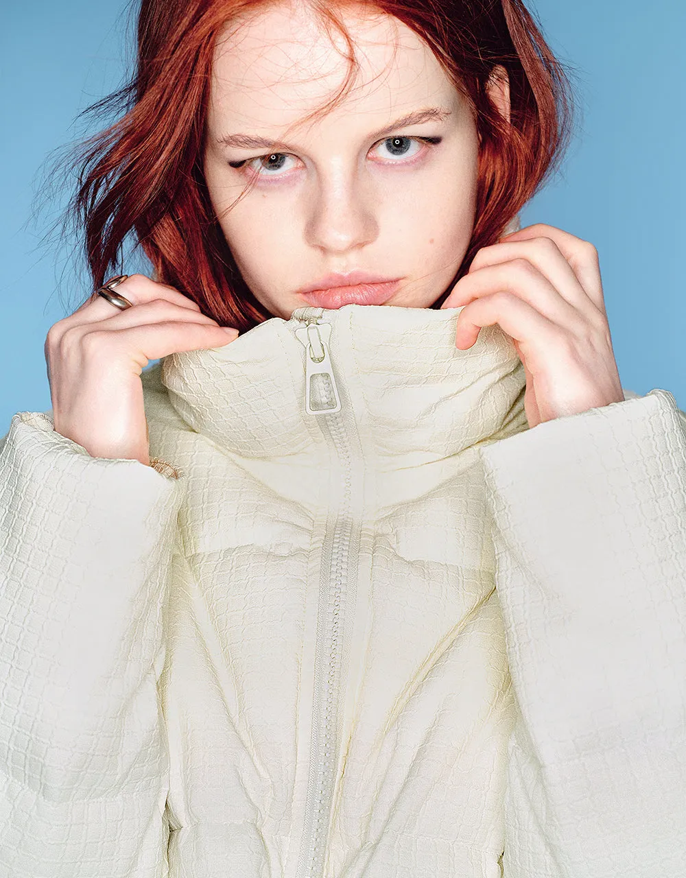 Zipper Front Stand Collar Down Jacket sold by Urban Revivo product image thumbnail 5