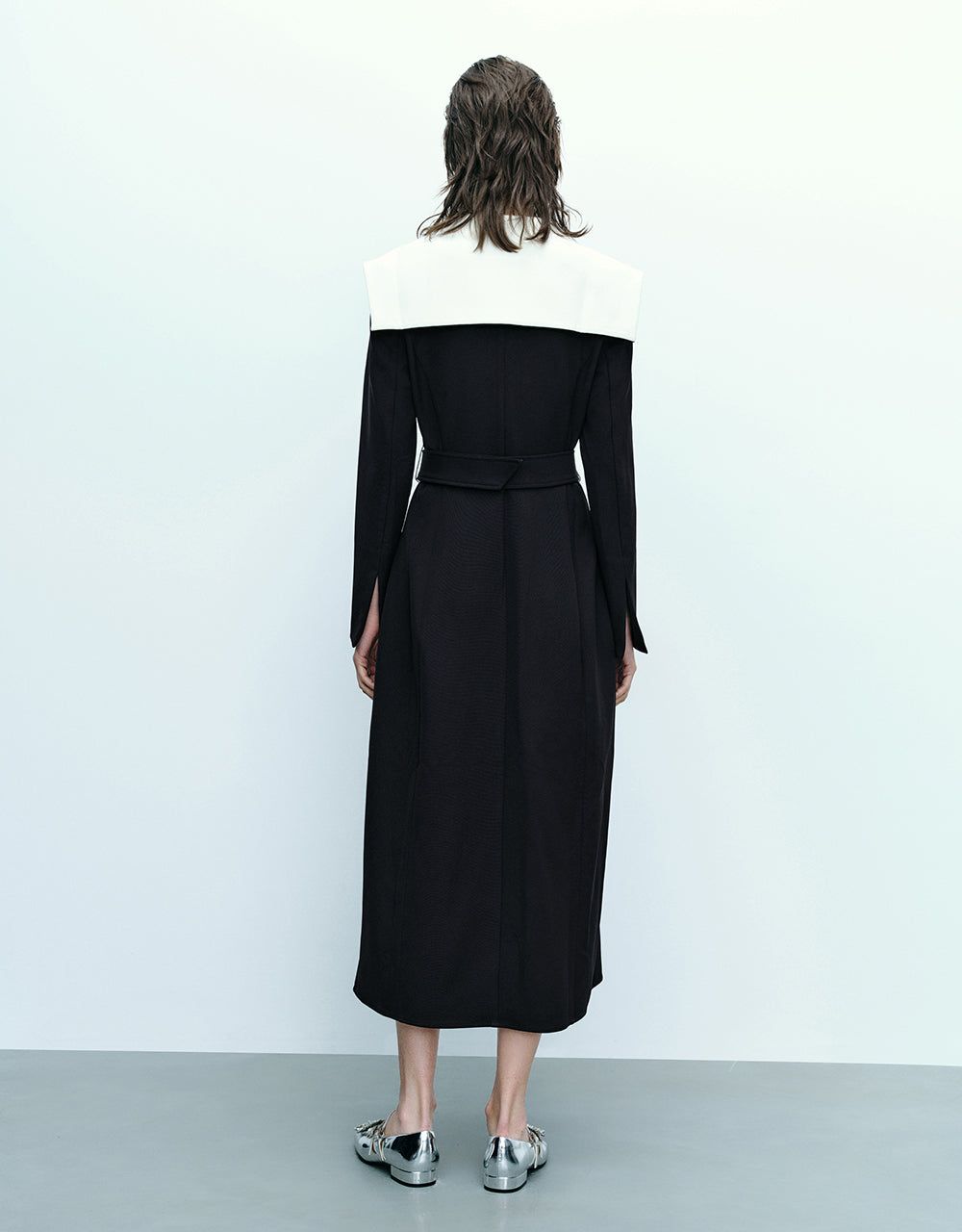 Lapel Skater Dress With Belt sold by Urban Revivo product image thumbnail 4