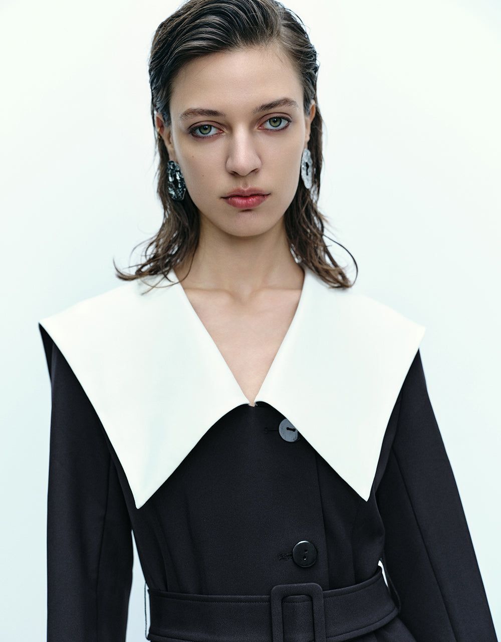 Lapel Skater Dress With Belt sold by Urban Revivo product image thumbnail 5